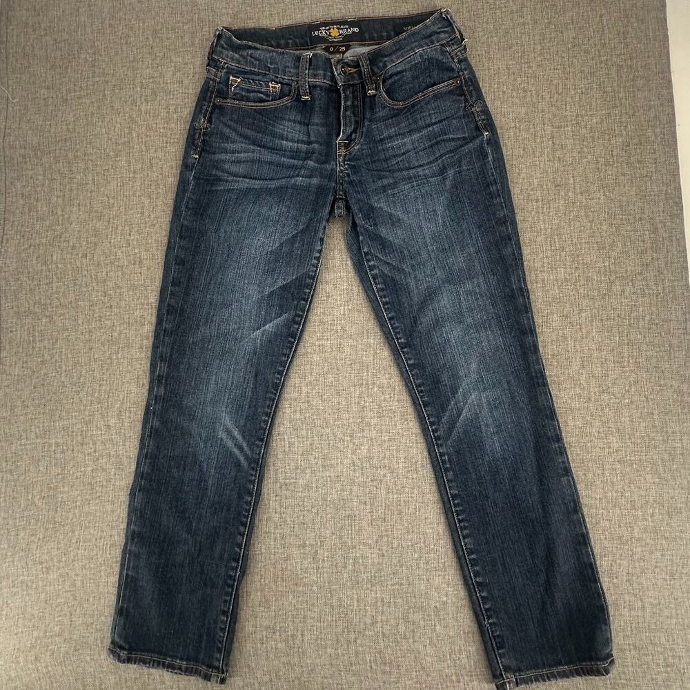 Lucky Brand Jeans Juniors 0/25 Low Rise 99% Cotton 1% Spandex Good Pre-Owned Con